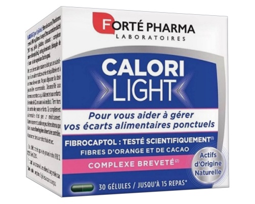 Forte Pharma Laboratoires CALORI LIGHT Complexe Brevete Συμπλήρωμα Διατροφής για τον Έλεγχο του Βάρους Μειώνοντας την Όρεξη & τη Θερμιδική Πρόσληψη, 30 κάψουλες