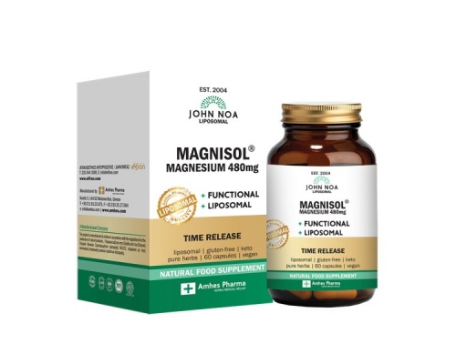 John Noa Liposomal Magnisol Λιποσωμιακή Φόρμουλα με Μαγνήσιο 480mg, 60 κάψουλες John Noa Liposomal Magnisol Λιποσωμιακή Φόρμουλα με Μαγνήσιο 480mg, 60 κάψουλες