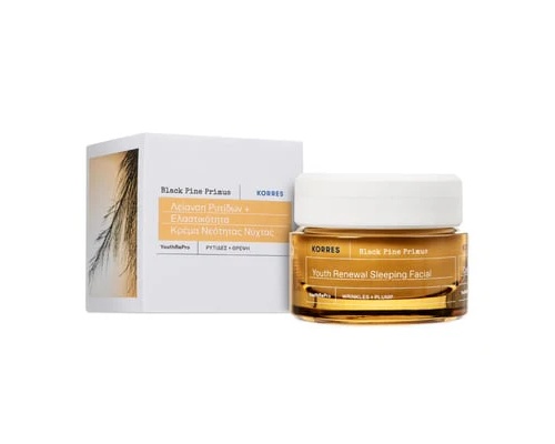 Korres Black Pine Primus Λείανση Ρυτίδων + Ελαστικότητα Κρέμα Νεότητας Νύχτας, 40ml Korres Black Pine Primus Λείανση Ρυτίδων + Ελαστικότητα Κρέμα Νεότητας Νύχτας, 40ml