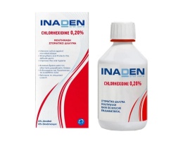 Inaden Oral Care Chlorhexidine 0.20% Mouthwash Στοματικό Διάλυμα με Χλωρεξιδίνη, 250ml Inaden Oral Care Chlorhexidine 0.20% Mouthwash Στοματικό Διάλυμα με Χλωρεξιδίνη, 250ml