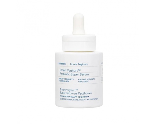 Korres Smart Yoghurt Super Serum Προσώπου με Προβιοτικά για Εξισορρόπηση, Ενυδάτωση & Καταπράϋνση, 30ml Korres Smart Yoghurt Super Serum Προσώπου με Προβιοτικά για Εξισορρόπηση, Ενυδάτωση & Καταπράϋνση, 30ml