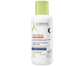 A-Derma Exomega Control Επανορθωτική Μαλακτική Κρέμα Νυκτός για το Ξηρό, Ατοπικό Δέρμα, 400ml
