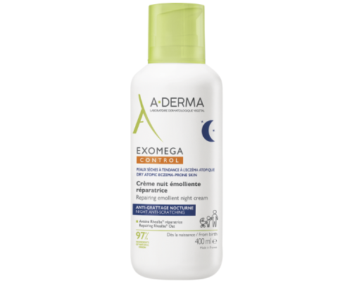 A-Derma Exomega Control Επανορθωτική Μαλακτική Κρέμα Νυκτός για το Ξηρό, Ατοπικό Δέρμα, 400ml A-Derma Exomega Control Επανορθωτική Μαλακτική Κρέμα Νυκτός για το Ξηρό, Ατοπικό Δέρμα, 400ml