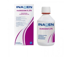 Inaden Oral Care Chlorhexidine 0.12% Mouthwash Στοματικό Διάλυμα με Χλωρεξιδίνη, 250ml Inaden Oral Care Chlorhexidine 0.12% Mouthwash Στοματικό Διάλυμα με Χλωρεξιδίνη, 250ml