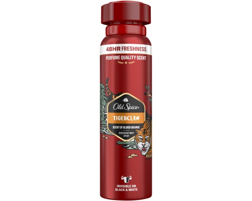 Old Spice Tigerclaw Deodorant Body Spray Αποσμητικό Σπρέι Σώματος για Άνδρες, 150ml
