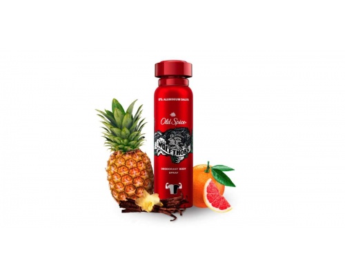 Old Spice Wolfthorn Deodorant Body Spray Αποσμητικό Σπρέι για Άνδρες με Άρωμα από Νότες Μανταρινιού & Τροπικών Φρούτων, 150ml