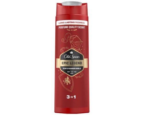 Old Spice Epic Legend Shower Gel & Shampoo Αφρόλουτρο & Σαμπουάν για Άνδρες, 400ml