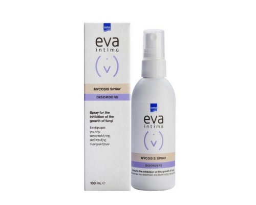 Intermed Eva Intima Mycosis Spray Disorders Εκνέφωμα για την Αναστολή της Ανάπτυξης των Μυκήτων, 100ml