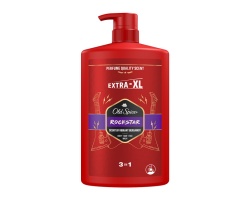 Old Spice Rockstar Extra-XL 3 in 1 Αφρόλουτρο & Σαμπουάν για Άνδρες, 1L