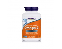 Now Foods Omega-3 1000mg, Συμπλήρωμα Διατροφής που βοηθά να έχετε υγιείς αρθρώσεις, υγιές μυαλό, υγιείς διαθέσεις, και μια υγιή καρδιά, 100 μαλακές κάψουλες