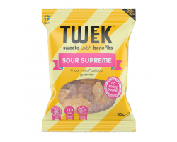 Tweek Tweek Sour Supreme Ζελεδάκια χωρίς Ζάχαρη & Γλουτένη, 80gr 