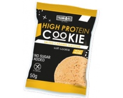 Frank & Oli High Protein Cookie Salted Caramel Flavor Μαλακό Μπισκότο Υψηλής Περιεκτικότητας σε Πρωτεΐνη με Αλμυρή Καραμέλα, 50gr
