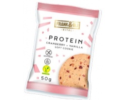 Frank & Oli Protein Cookie Cranberry & Vanilla Μαλακό Μπισκότο Πρωτεΐνης με Κράνμπερι & Βανίλια, 50g
