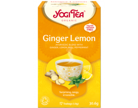 Yogi Organic Tea Ginger Lemon Βιολογικό Τσάι για Τόνωση & Ευεξία, 17 φακελάκια