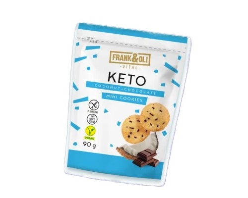 Frank & Oli Keto Coconut & Chocolate Mini Cookies Μίνι Μπισκότα με Καρύδα & Σοκολάτα, 90gr