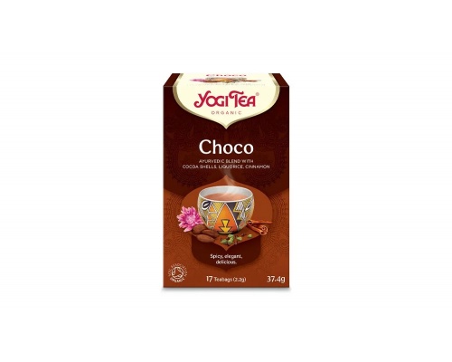 Yogi Organic Tea Choco Αφέψημα για Πνευματική Διαύγεια & Ενέργεια, 17 φακελάκια