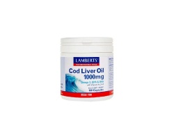 Lamberts Cod Liver Oil Μουρουνέλαιο 1000mg, 180 κάψουλες