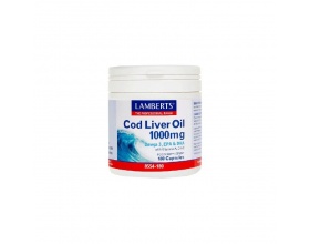Lamberts Cod Liver Oil Μουρουνέλαιο 1000mg, 180 κάψουλες