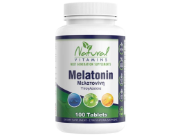 Natural Vitamins Melatonin 1mg Συμπλήρωμα Διατροφής με Μελατονίνη, 100 ταμπλέτες