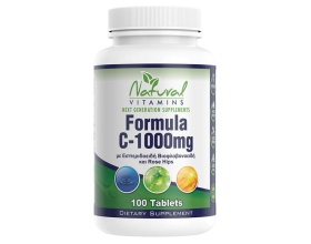 Natural Vitamins Formula C-1000mg Συμπλήρωμα Διατροφής για το Ανοσοποιητικό, 100 ταμπλέτες