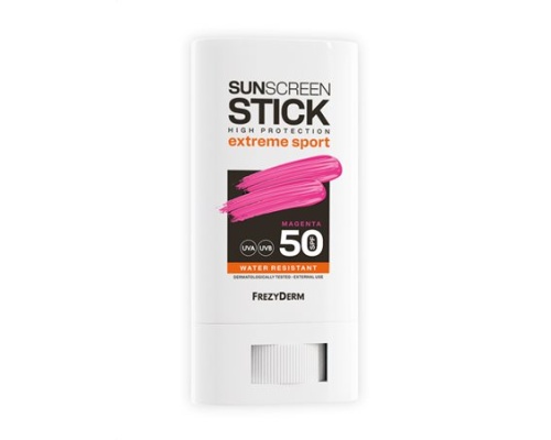 Frezyderm Sunscreen Stick High Protection Extreme Sport SPF50 Magenta Αντηλιακό Stick με Υψηλή Ηλιοπροστασία, 20ml