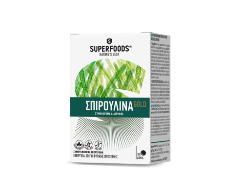 SUPERFOODS Συμπλήρωμα Υψηλής Διατροφικής Αξίας από Σπιρουλίνα, 180 δισκία