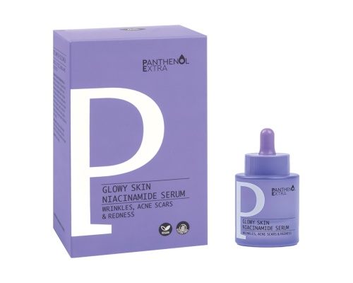 Medisei Panthenol Extra Glowy Skin Niacinamide Serum Ορός με Νιασιναμίδη 4% και Υαλουρονικό Οξύ, 30ml