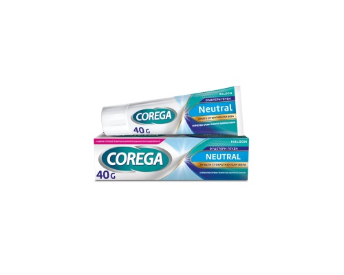 Corega 3D Hold Neutral Στερεωτική Κρέμα Οδοντοστοιχιών με ουδέτερη γεύση, 40gr