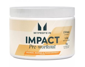 My Protein Impact Pre-Workout Ισχυρό Προπονητικό Μείγμα με γεύση Μάνγκο-Passionfruit, 150g