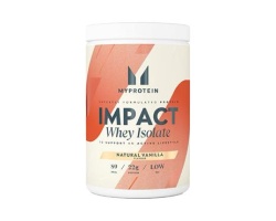 My Protein Impact Whey Isolate Natural Vanilla Καθαρή Πρωτεΐνη Ορού Γάλακτος σε Σκόνη με γεύση Βανίλια, 480g