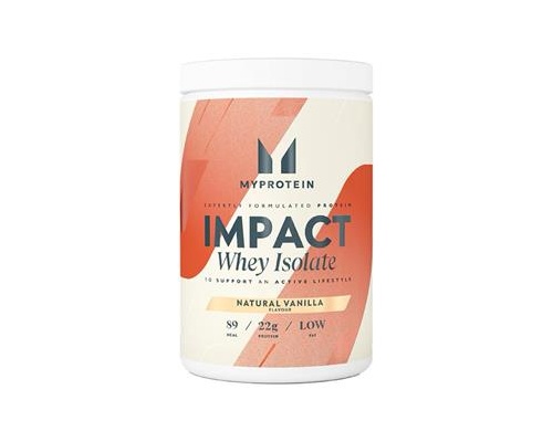 My Protein Impact Whey Isolate Natural Vanilla Καθαρή Πρωτεΐνη Ορού Γάλακτος σε Σκόνη με γεύση Βανίλια, 480g