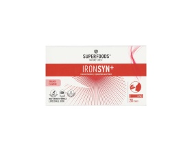 SUPERFOODS Ironsyn+ Συμπλήρωμα Διατροφής με Λιποσωμιακό Σίδηρο σε γεύση Πορτοκάλι, 20 φακελάκια