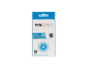 VITASTRIPS FOCUS Συμπλήρωμα Διατροφής για τη Γνωστική Λειτουργία & την Πνευματική Απόδοση με φυσική γεύση Μούρου, 30 ταινίες