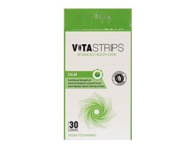 VITASTRIPS CALM Συμπλήρωμα για την Υποστήριξη της Θετικής Διάθεσης & της Ψυχικής Ισορροπίας με φυσική γεύση Mango, 30 ταινίες