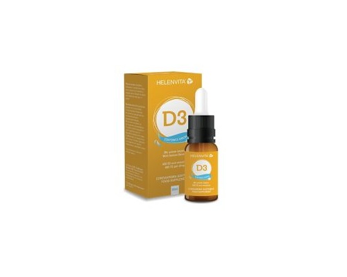 Helenvita Vitamin D3 Drops 400iu Συμπλήρωμα Διατροφής Βιταμίνης D3 σε Σταγόνες, 20ml
