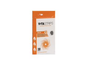 VITASTRIPS IMMUNE Συμπλήρωμα Διατροφής για την Ενίσχυση του Ανοσοποιητικού Συστήματος με φυσική γεύση Πορτοκάλι, 30 ταινίες 
