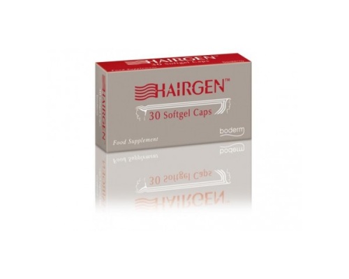BODERM Hairgen softgel caps με L-Cystine Συμπλήρωμα διατροφής κατά της τριχόπτωσης 30 μαλακές κάψουλες