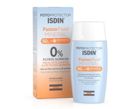 ISDIN Fotoprotector Fusion Fluid Mineral Ρευστό Αντηλιακό Προσώπου με SPF50 & 0% Χημικά Φίλτρα, 50ml
