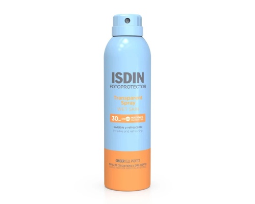 ISDIN Fotoprotector Transparent Spray Wet Skin Αόρατο & Αναζωογονητικό Σπρει Σώματος με SPF30, 250ml