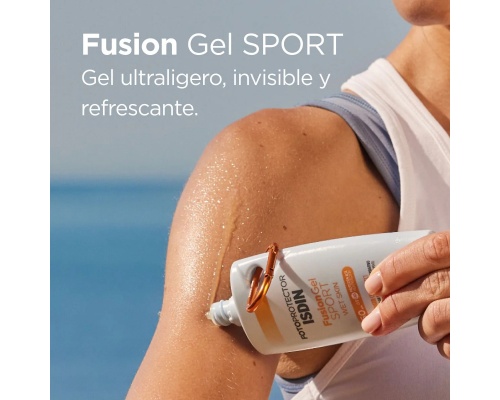 ISDIN Fotoprotector Fusion Gel Sport Wet Skin Αντηλιακό Σώματος σε Αόρατο Τζελ για Αθλητές με SPF50, 100ml