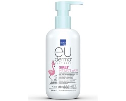 Intermed Euderma Babyderm Girls' Intimate Wash Καθημερινό Καθαριστικό Υγρό για την Ευαίσθητη Περιοχή των Κοριτσιών, 250ml
