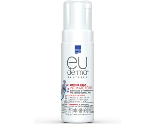 Intermed Euderma Babyderm Junior Cran Intimate Foam for Boys & Girls Αφρός Καθαρισμού της Γεννητικής Περιοχής για Αγόρια & Κορίτσια, 150ml