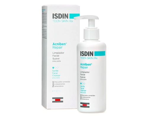 ISDIN Teen Skin Rx Acniben Repair 1 Απαλό Γαλάκτωμα Καθαρισμού Προσώπου, 180ml