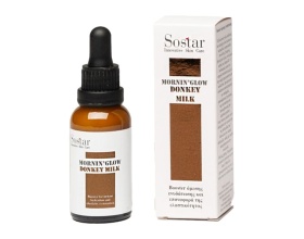 Sostar Mornin'Glow Donkey Milk Booster Άμεσης Ενυδάτωσης & Επαναφορά της Ελαστικότητας, 30ml