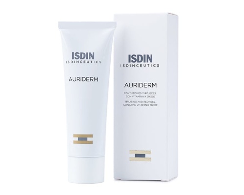 ISDIN Auriderm Cream with Vitamin K Oxide Κρέμα με Βιταμίνη Κ για Μώλωπες, Κηλίδες μετά από Επεμβάσεις, 50ml