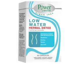 Power of Nature Low Water Herbal Detox Συμπλήρωμα Διατροφής για Αποτοξίνωση, 30 κάψουλες 