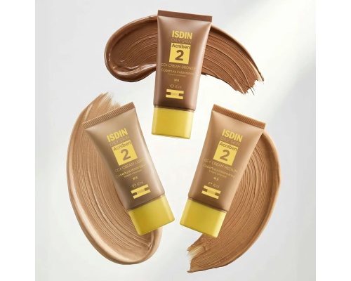 ISDIN Oily Skin Acniben 2 CC+ Cream Medium Ενυδατική Κρέμα για Λιπαρό Δέρμα με Άμεση Κάλυψη & SPF30, 40ml