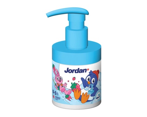 Jordan Strawberry Toothpaste 0-5 years Παιδική Οδοντόκρεμα από 0-5 ετών με Γεύση Φράουλα, 150ml