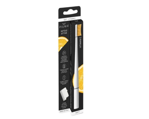 PIUMA Toothbrush Vitamin C Soft Μαλακή Οδοντόβουρτσα Εμπλουτισμένη με Βιταμίνη C