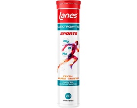 LANES Electrolytes Sports Συμπλήρωμα με Ηλεκτρολύτες, Μέταλλα & Βιταμίνες για Ενέργεια & Φυσική Λειτουργία Μυών, 20 αναβράζοντα δισκία